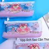 Bóp viết gấu dâu 1 ngăn trong suốt