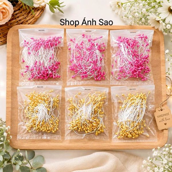 Nhụy hoa handmade – Phụ kiện làm hoa đẹp, giá rẻ